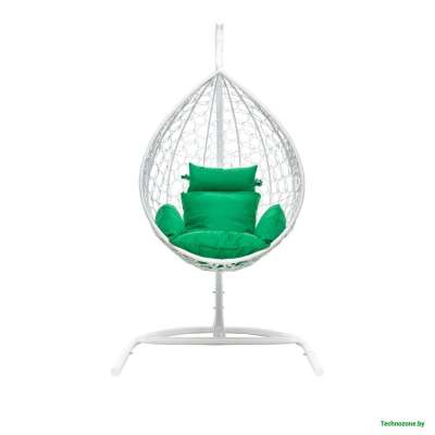 Подвесное кресло LetoLux Liverpool Comfort (белый/зеленый)