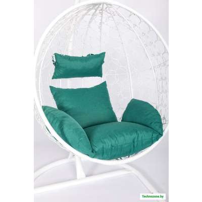 Подвесное кресло LetoLux Milan (белый/темно-зеленый)
