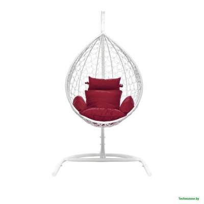 Подвесное кресло LetoLux Liverpool Comfort (белый/бордовый)