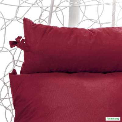 Подвесное кресло LetoLux Liverpool Comfort (белый/бордовый)