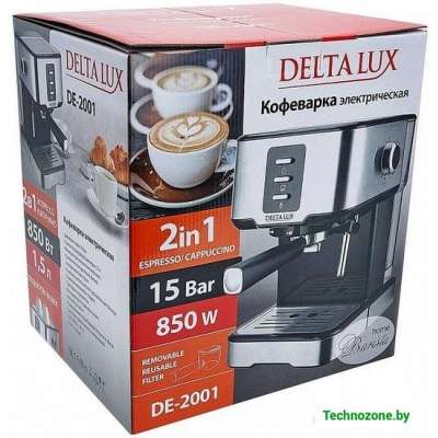 Рожковая помповая кофеварка Delta Lux DE-2001