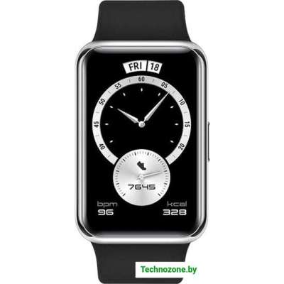 Умные часы Huawei Watch FIT Elegant Edition (серебристый/черный)
