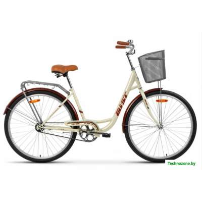Велосипед AIST 28-245 с корзиной 2022 (бежевый)