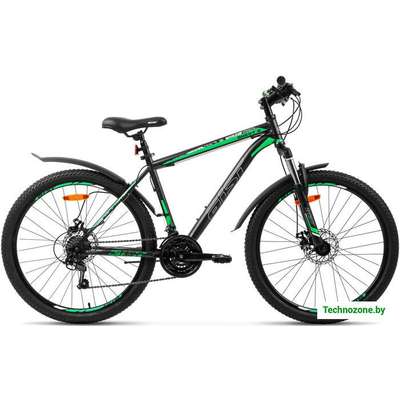 Велосипед AIST Quest Disc 26 р.20 2022 (серый/зеленый)