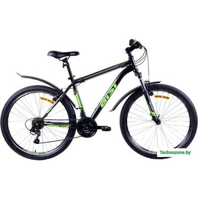 Велосипед AIST Quest 26 р.20 2022 (черный/зеленый)