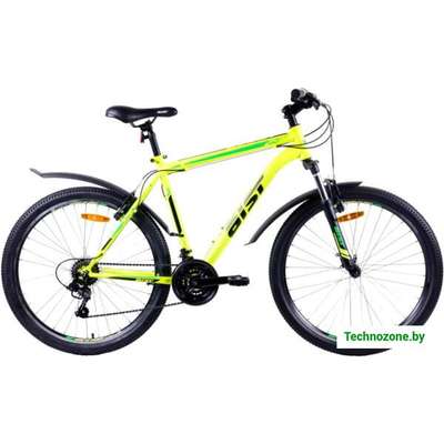 Велосипед AIST Quest 26 р.20 2022 (желтый/зеленый)