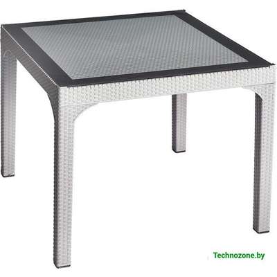 Стол Holiday Rattan Comfort 90x90 (серый)