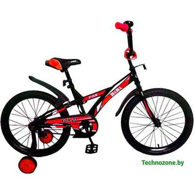 Детский велосипед Bibi Fox 20 2021 (черный/красный)