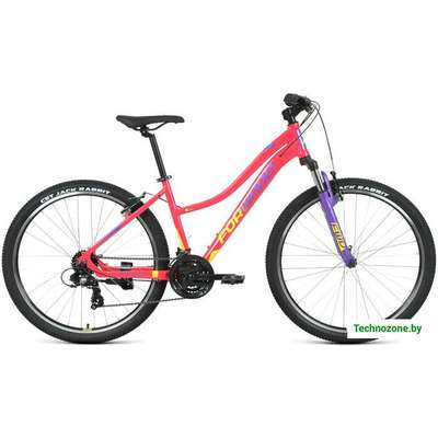 Велосипед Forward Jade 27.5 1.0 2022 (розовый/желтый)