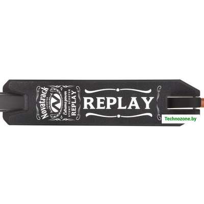 Двухколесный подростковый самокат Novatrack Replay'20 110A.REPLAY.BK21 (черный)