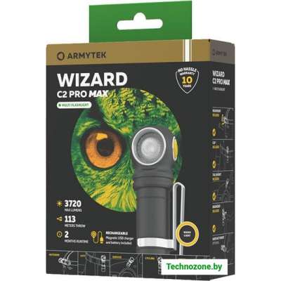 Фонарь Armytek Wizard C2 Pro Max Magnet USB (теплый)