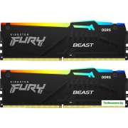 Оперативная память Kingston FURY Beast RGB 2x32ГБ DDR5 6000МГц KF560C40BBAK2-64