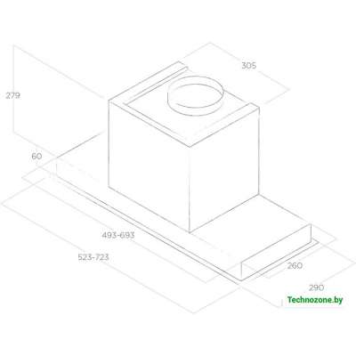 Кухонная вытяжка Elica Hidden 2.0 IX/A/60 PRF0092333A