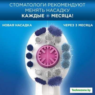 Электрическая зубная щетка Oral-B Vitality 100 3D White D100.413.1 (розовый)