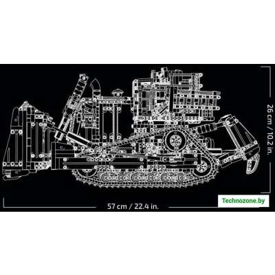 Конструктор LEGO Technic 42131 Бульдозер Cat D11 на пульте управления