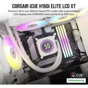 Жидкостное охлаждение для процессора Corsair iCUE H150i Elite LCD XT CW-9060077-WW