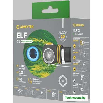 Фонарь Armytek Elf C1 Micro-USB (белый)