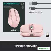 Мышь Logitech MX Anywhere 3 (розовый)