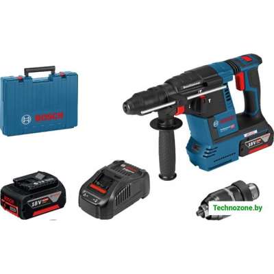 Перфоратор Bosch GBH 18V-26 F Professional 0611910003 (с 2-мя АКБ, кейс)