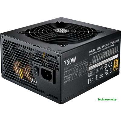 Блок питания Cooler Master MWE Gold 750 V2 Full Modular MPE-7501-AFAAG-EU