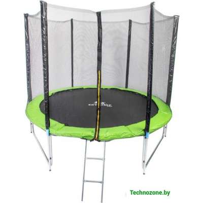 Батут Skyjump Pro 252 см (УСИЛЕННЫЙ) - 8ft (с внешней сеткой и лестницей)