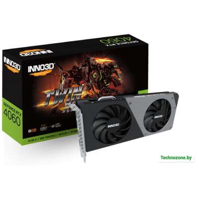 Видеокарта Inno3D GeForce RTX 4060 Twin X2 N40602-08D6-173051N