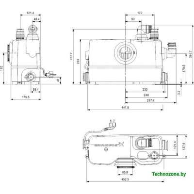 Канализационная установка Grundfos Sololift2 WC-3