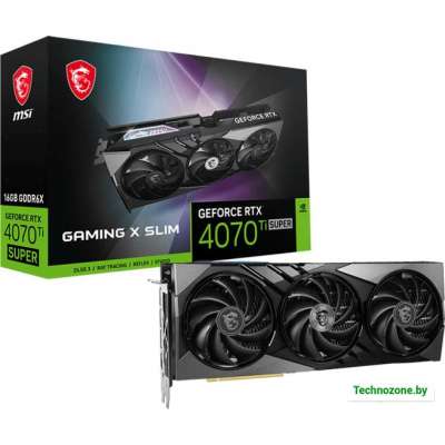 Видеокарта MSI GeForce RTX 4070 Ti Super 16G Gaming X Slim