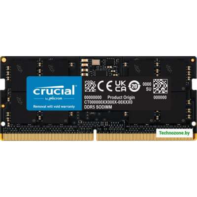 Оперативная память Crucial 32ГБ DDR5 SODIMM 4800 МГц CT32G48C40S5