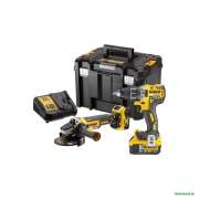 DeWalt DCK2020P2T (шуруповерт, УШМ, кейс)