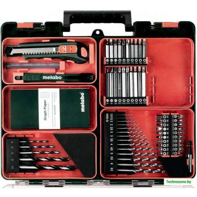 Дрель-шуруповерт Metabo PowerMaxx BS Basic Set 600080880 (с 2-мя АКБ, набор инструмента)