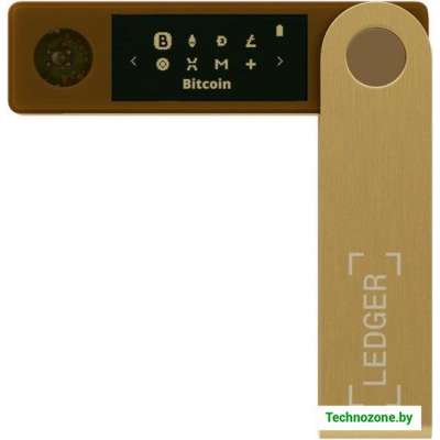 Аппаратный криптокошелек Ledger Nano X (золотистый)