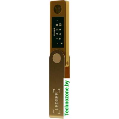 Аппаратный криптокошелек Ledger Nano X (золотистый)