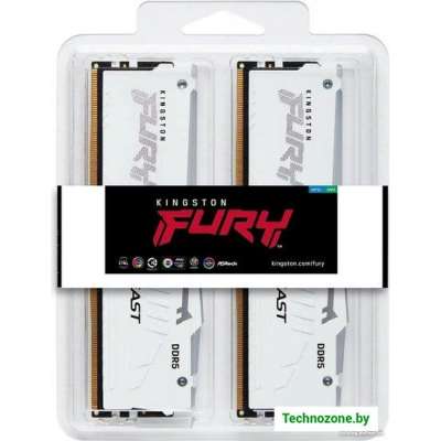 Оперативная память Kingston FURY Beast RGB 2x32ГБ DDR5 5600 МГц KF556C40BWAK2-64