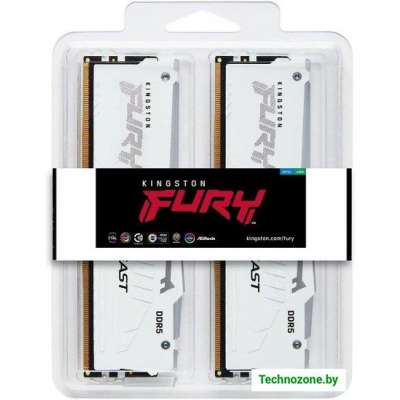 Оперативная память Kingston FURY Beast RGB 2x32ГБ DDR5 5600 МГц KF556C40BWAK2-64