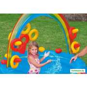 Детский надувной игровой центр - бассейн Intex 57453 Rainbow Ring Play Center