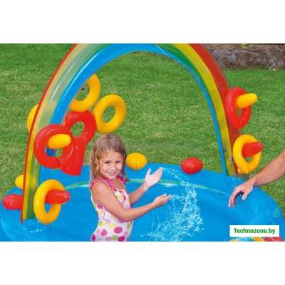 Детский надувной игровой центр - бассейн Intex 57453 Rainbow Ring Play Center