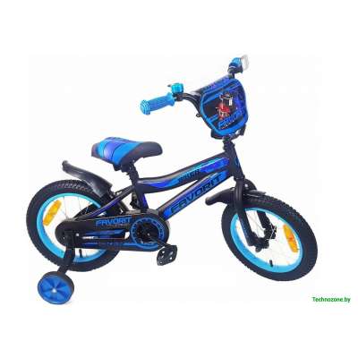 Детский велосипед Favorit Biker 14 (черно-синий)