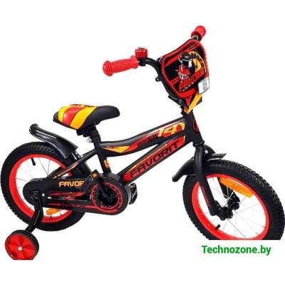 Детский велосипед Favorit Biker 14 (черно-красный)