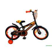 Детский велосипед Favorit Biker 16 (черный/оранжевый)