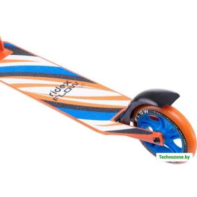 Самокат двухколёсный Ridex Flow (синий/оранжевый)