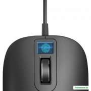 Мышь со сканером отпечатков Smart Fingerprint Identification Mouse USB Interface  Black