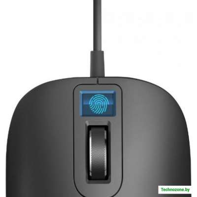 Мышь со сканером отпечатков Smart Fingerprint Identification Mouse USB Interface  Black