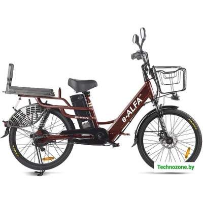 Электровелосипед Eltreco Green City E-Alfa Lux 2021 (коричневый)