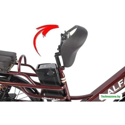 Электровелосипед Eltreco Green City E-Alfa Lux 2021 (коричневый)