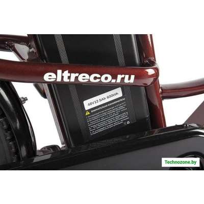 Электровелосипед Eltreco Green City E-Alfa Lux 2021 (коричневый)