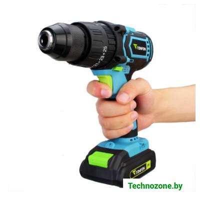 Аккумуляторная дрель-шуруповерт Tonfon Impact Drill Wireless chargable 20V 2000 mAh