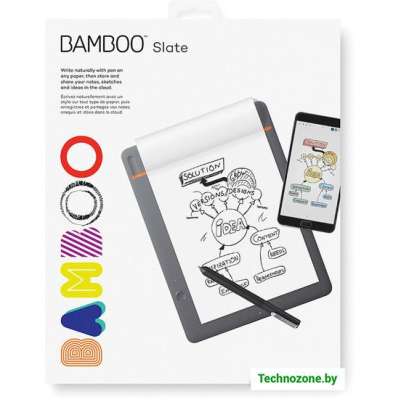 Интеллектуальный блокнот Wacom Bamboo Slate CDS-610S (маленький размер)