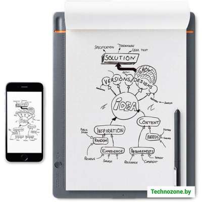 Интеллектуальный блокнот Wacom Bamboo Slate CDS-810S (большой размер)