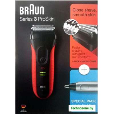 Электробритва Braun Series 3 3030s + EN10